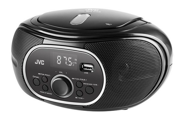 Radioodtwarzacz JVC RD-E221B Boombox czarny — zdjęcie 1 z 5