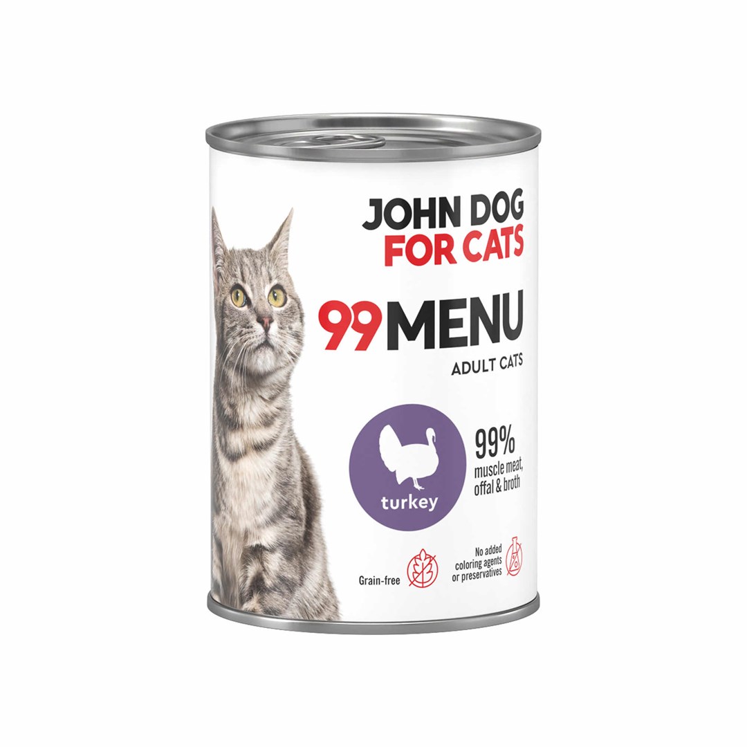 John Dog Mokra Karma dla Dorosłych Psów - Indyk 400g