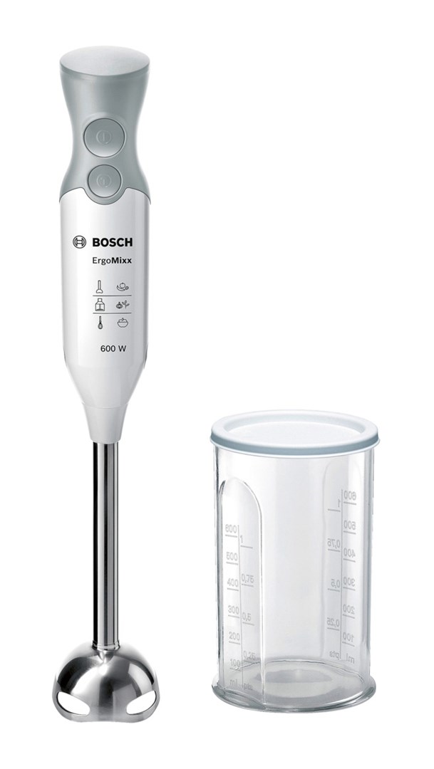 Blender ręczny BOSCH MSM66110, 600W, biały, szary — zdjęcie 1 z 7