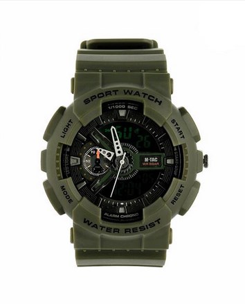Zegarek sportowy M-TAC Oliwkowy - 12/24h — zdjęcie 1 z 7