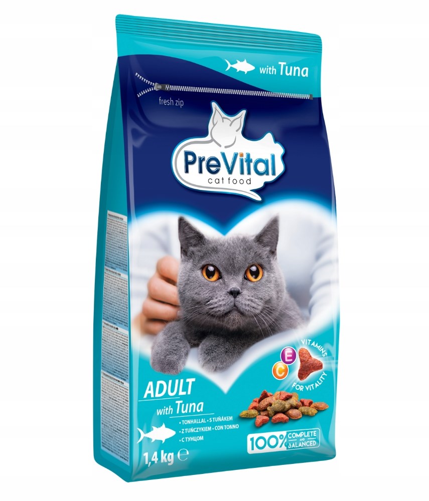 PREVITAL tuńczyk karma sucha 1,4kg dla kotów — zdjęcie 1 z 8