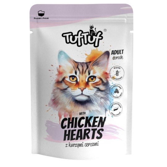 Tuf Tuf Saszetka mielona z kurzymi sercami 100g