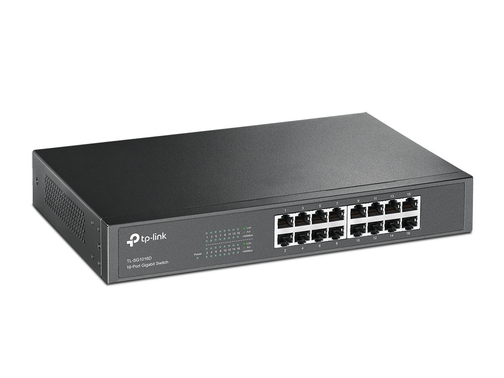 Switch TP-LINK TL-SG1016D 16-portowy 10/100/1000Mbps — zdjęcie 1 z 4