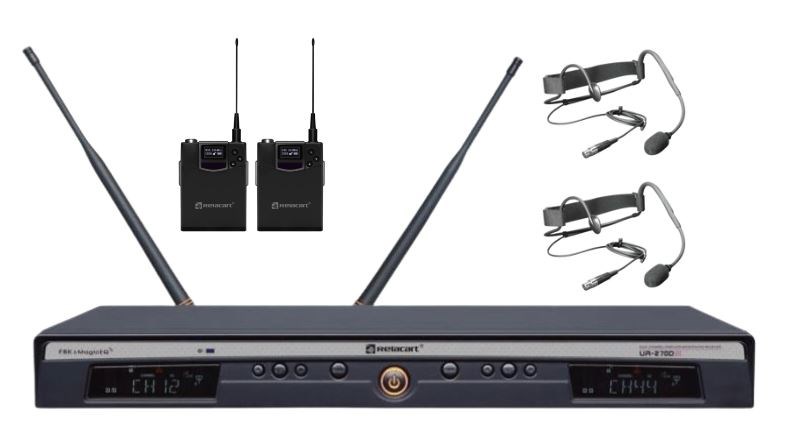 RELACART UR-270D HSAE1 - Zestaw 2 Mikrofonów Bezprzewodowych — zdjęcie 1 z 4