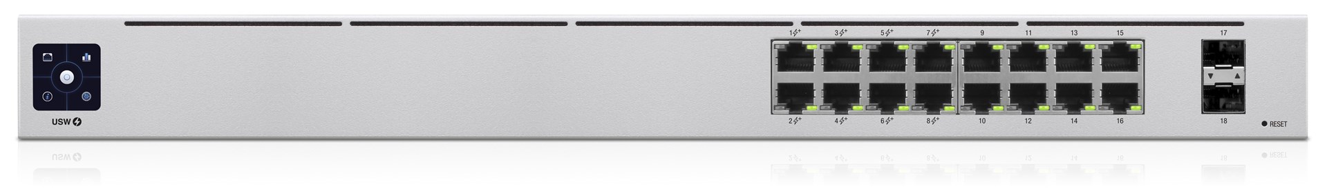 Switch Ubiquiti UniFi Standard 16 PoE 18p Managed Gigabit — zdjęcie 1 z 5