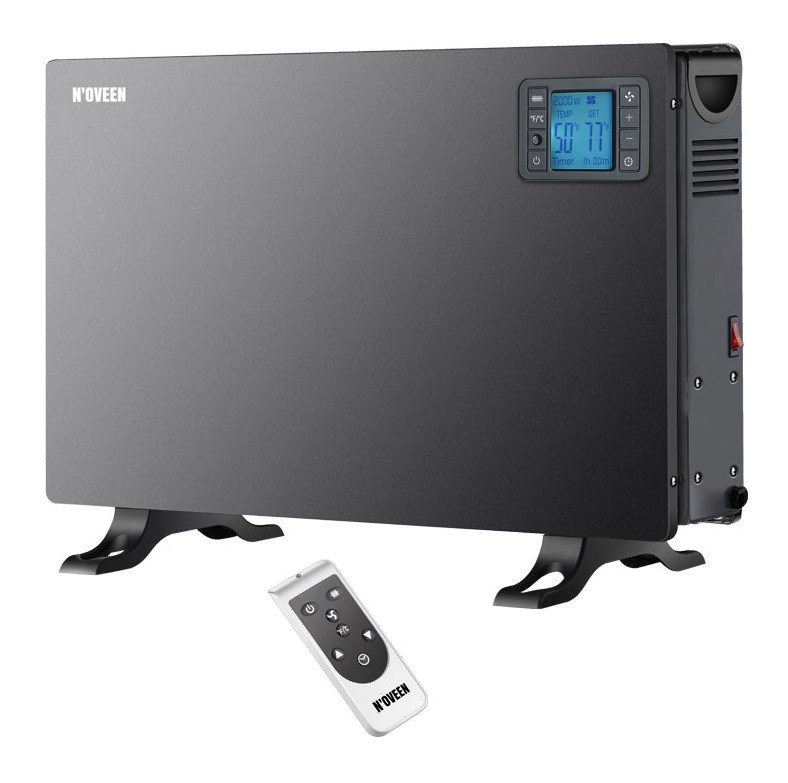 Grzejnik konwektorowy NOVEEN CH7100 LCD Smart, czarny, 3 poziomy mocy — zdjęcie 1 z 7