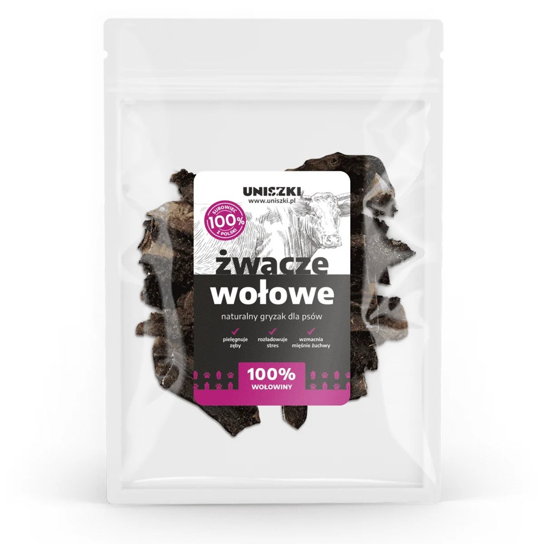 UNISZKI Żwacze wołowe 500g Saszetka — zdjęcie 1 z 2