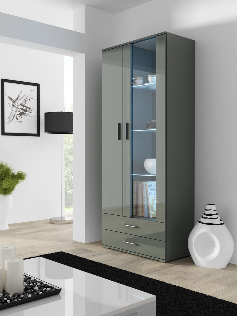 Witryna SOHO S6 2D2S szary/szary połysk — zdjęcie 1 z 5
