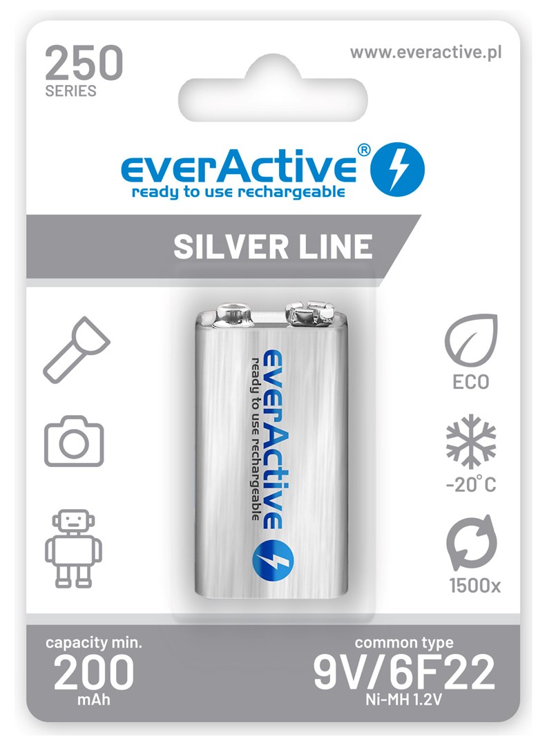 Zestaw akumulatorków everActive EVHRL22-250 250 mAh — zdjęcie 1 z 2