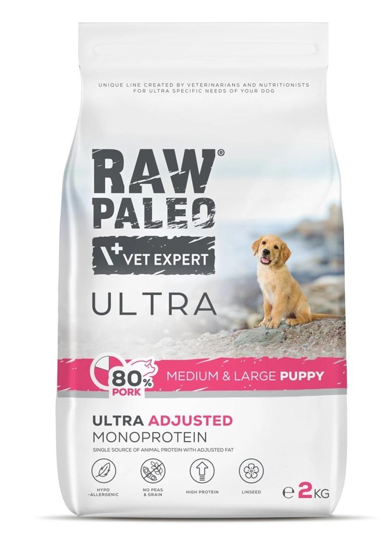 Raw Paleo Ultra Pork Medium&Large Puppy 2kg — zdjęcie 1 z 3