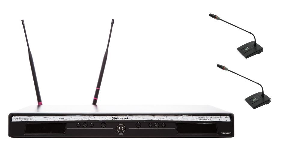RELACART Zestaw Mikrofonów Bezprzewodowych UR-270D UD-222 — zdjęcie 1 z 3