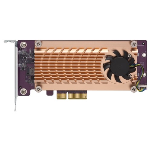 Qnap-QM2-2P-244A, 2 x M.2 22110/2280 PCIe NVMe SSD — zdjęcie 1 z 4