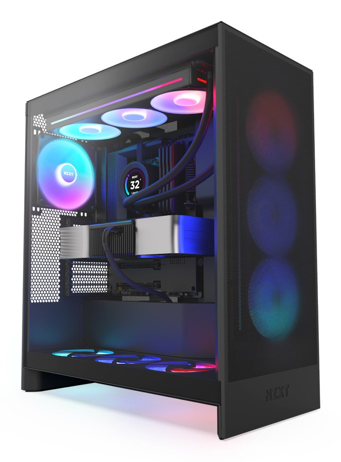 NZXT OBUDOWA H7 FLOW RGB MIDI TOWER Z OKNEM CZARNA — zdjęcie 1 z 6