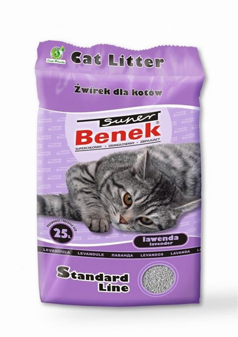 Super Benek Standard Lawenda - Żwirek 25 L (20 kg)