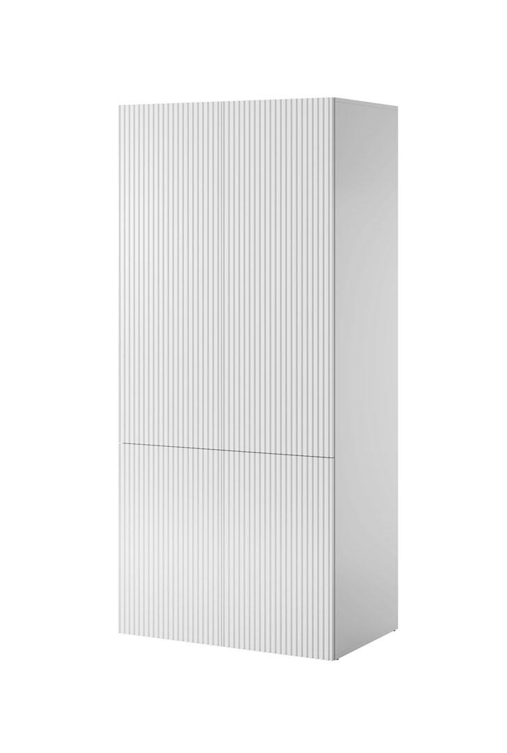 Szafa PAFOS 2D 90x55,5x198,5 biały mat — zdjęcie 1 z 3