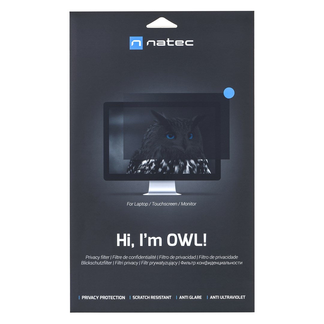 NATEC FILTR PRYWATIZUJĄCY OWL 17.3" 16:9 — zdjęcie 1 z 3