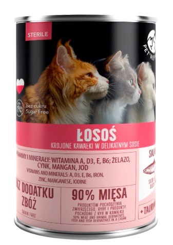 PetRepublic dla kota z łososiem 400 g