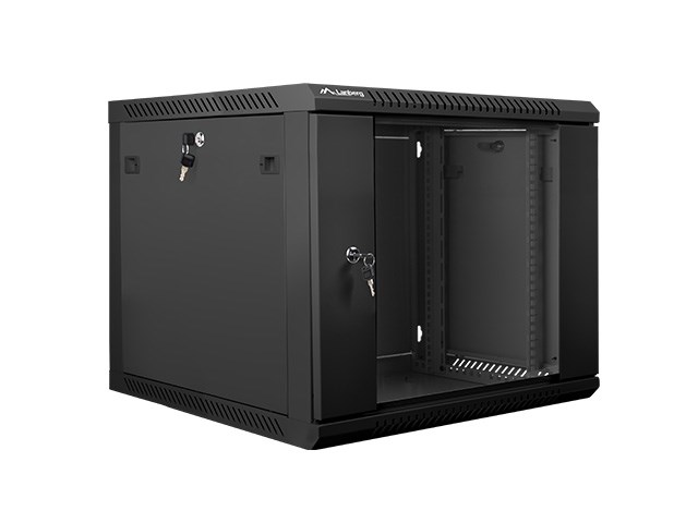Szafa jednosekcyjna Lanberg WF01-6609-10B, 9U, 60kg — zdjęcie 1 z 4