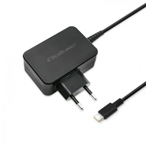 QOLTEC ŁADOWARKA SIECIOWA 65W | USB C | CZARNA — zdjęcie 1 z 6