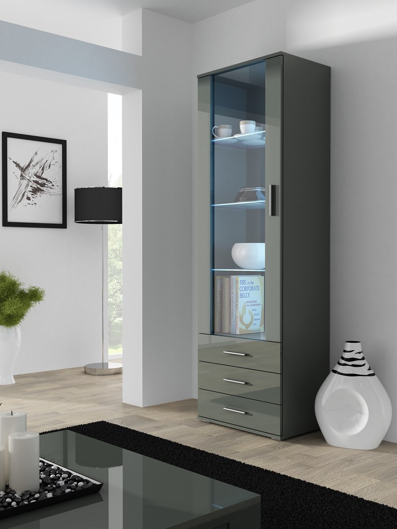 Witryna SOHO S1 szary/szary połysk — zdjęcie 1 z 7