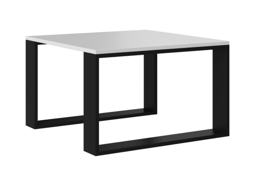 Stolik MODERN MINI 67x67xH40 biały/czarny — zdjęcie 1 z 4