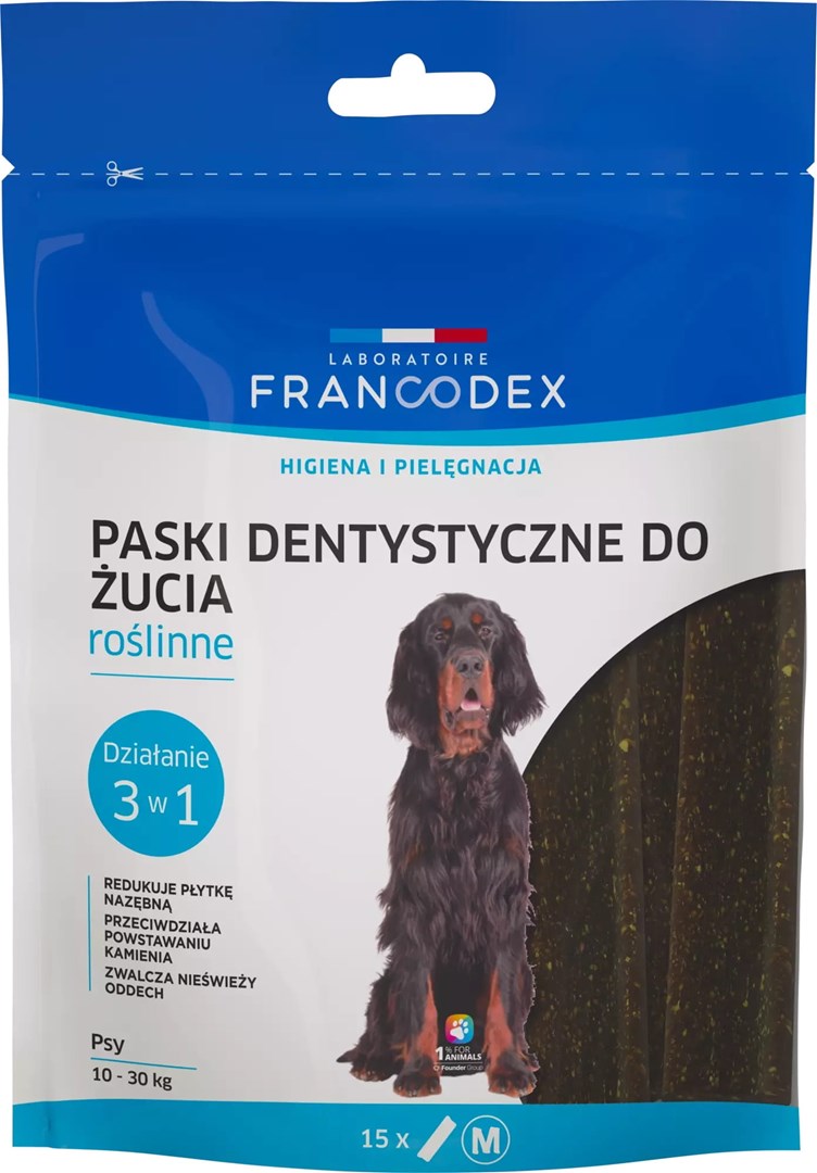 FRANCODEX Paski do gryzienia M na brzydki zapach