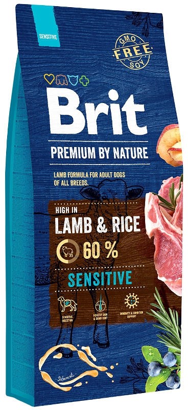BRIT Premium By Nature Sensitive Lamb & Rice - 15 kg