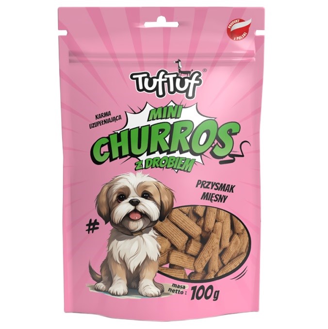 Tuf Tuf Mini Churros z drobiem 100g — zdjęcie 1 z 2
