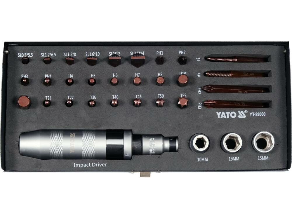Zestaw Wkrętaków Udarowych 32 Szt YATO YT-28000 — zdjęcie 1 z 2