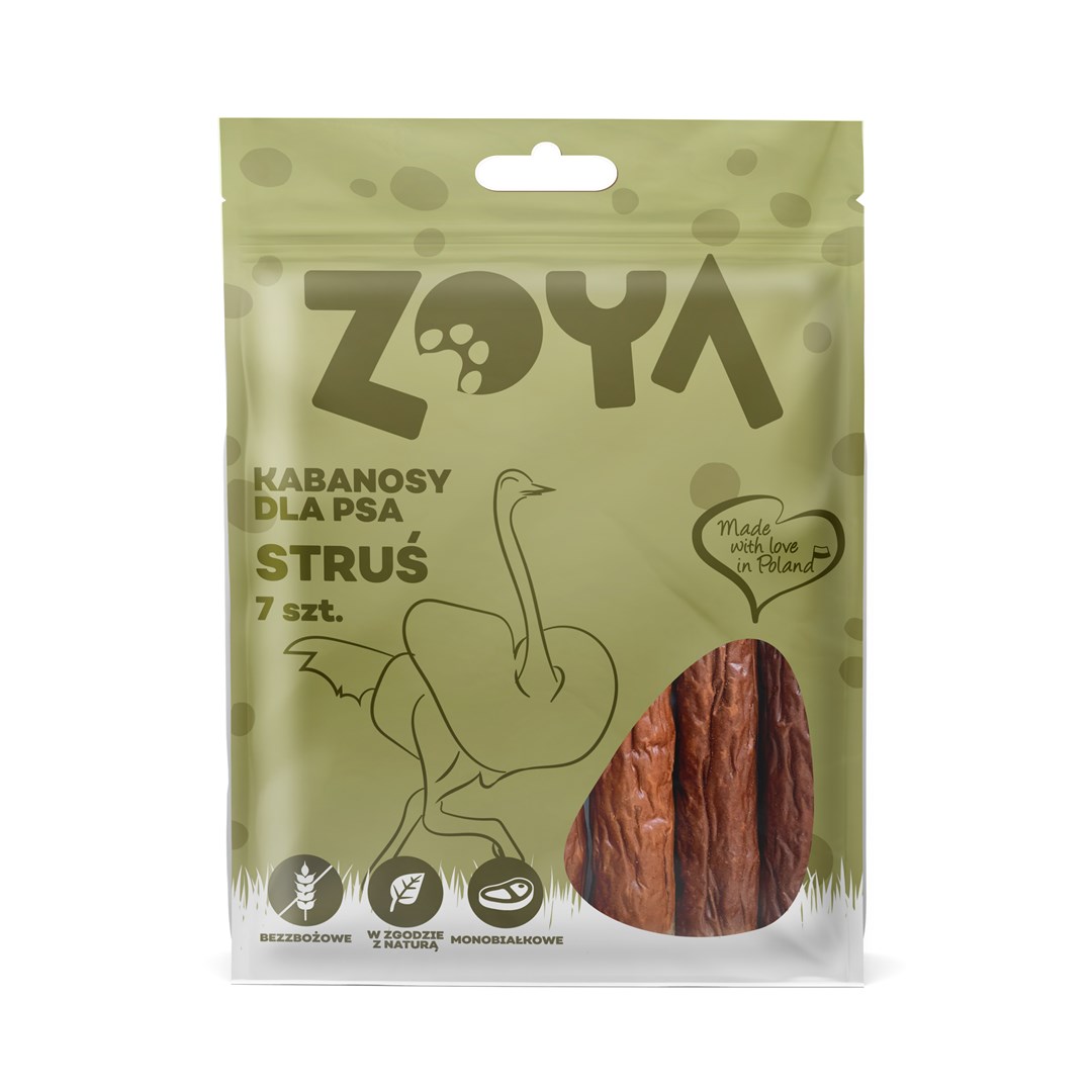 ZOYA KABANOSY ZE STRUSIA 7SZT - Przysmaki — zdjęcie 1 z 2