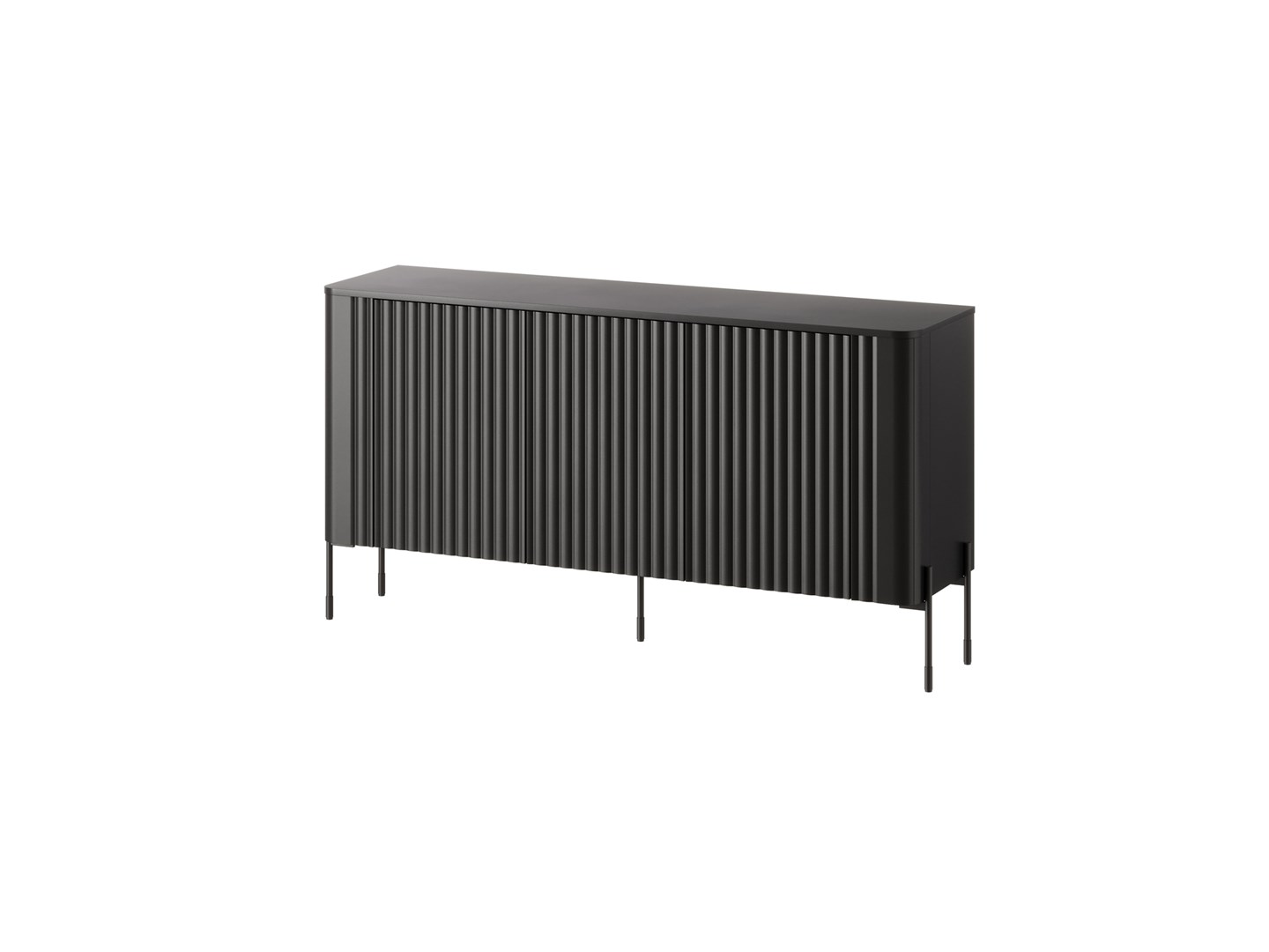 Komoda VERA 150x40x80 czarny matowy — zdjęcie 1 z 4