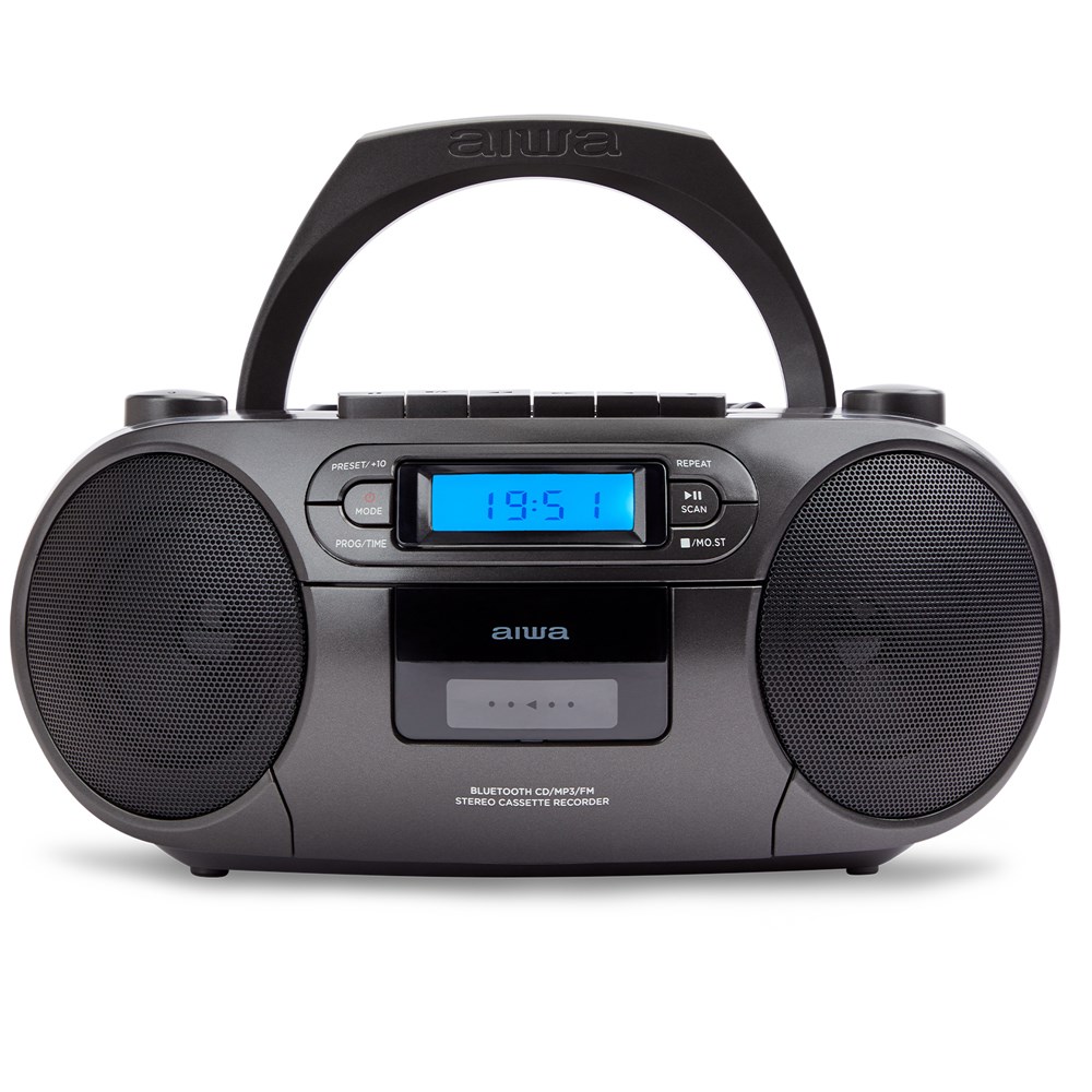 AIWA Boombox BBTC-550BK - Budowany Wyłącznik i Zegar — zdjęcie 1 z 8