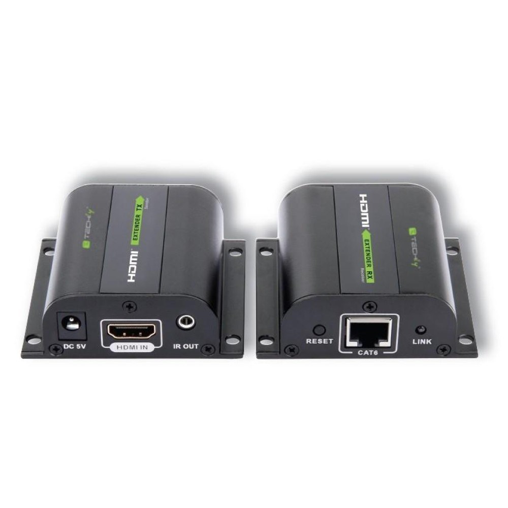TECHLY EXTENDER HDMI HD 3D 60M PO RJ45 PILOT IR IDATA EXT-E70I — zdjęcie 1 z 8