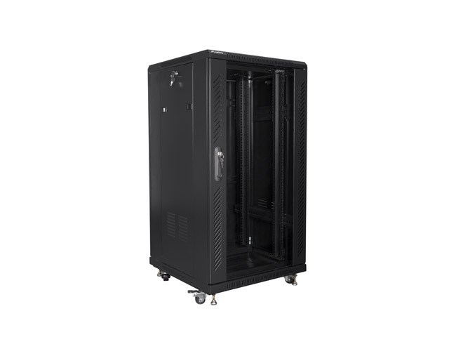 Szafa rack Lanberg FF01-6622-12B, 22U, czarna — zdjęcie 1 z 5