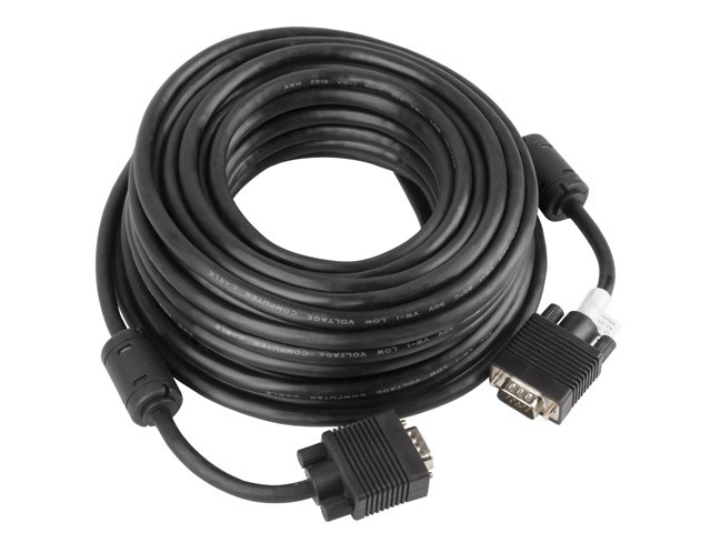 Kabel Lanberg CA-VGAC-10CC-0100-B, 10m, czarny