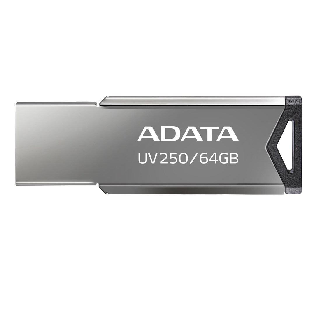 Pendrive ADATA UV250 64GB USB 2.0 Srebrny — zdjęcie 1 z 4