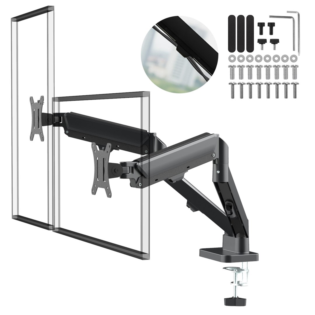MACLEAN MC-134 Uchwyty do monitorów, 17"-32" Sprężyna Gazowa — zdjęcie 1 z 8