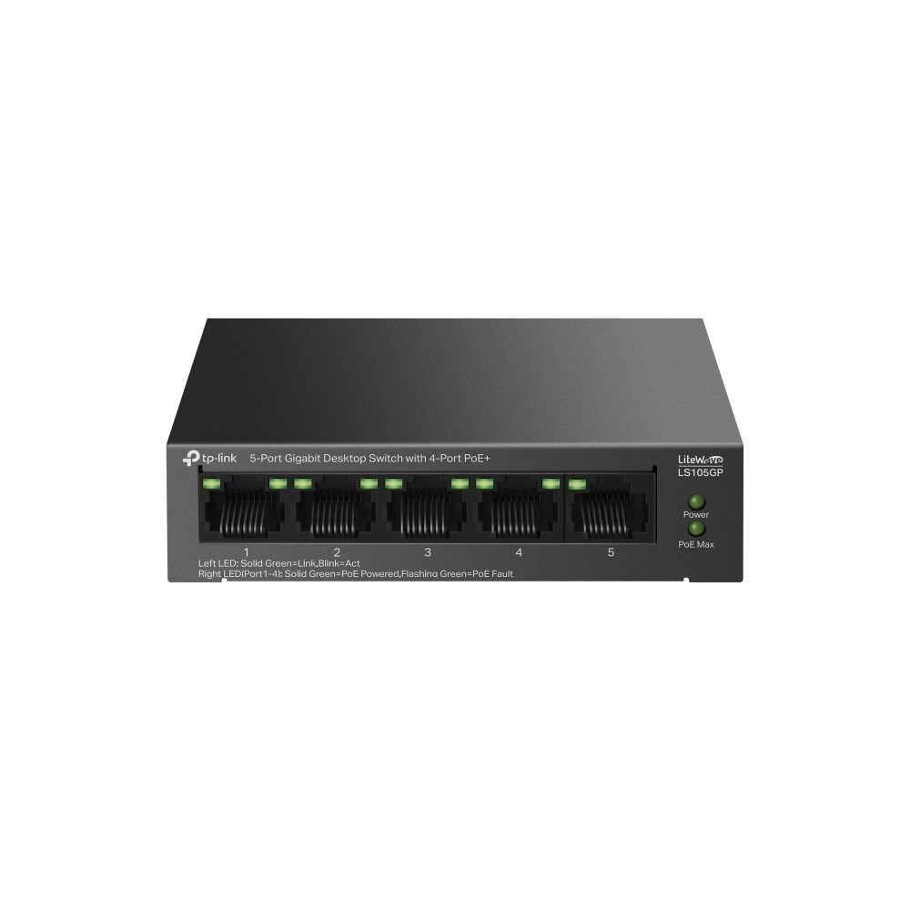 Switch TP-LINK LS105GP - Czarny — zdjęcie 1 z 3
