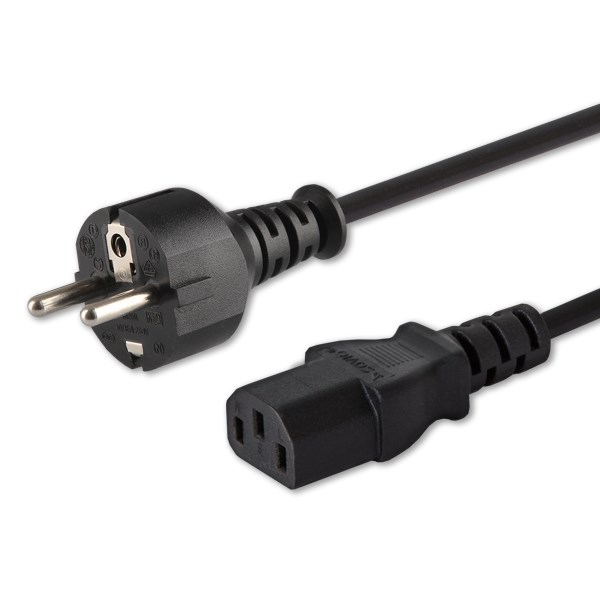 Kabel SAVIO CL-138 C13-Schuko, 1,8m, czarny