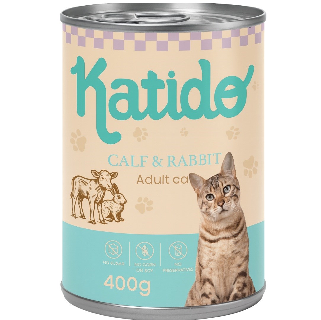 KATIDO Cielęcina z Królikiem 400g