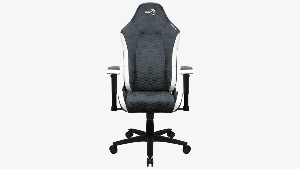 FOTEL AEROCOOL CROWN AeroSuede STEEL BLUE — zdjęcie 1 z 8