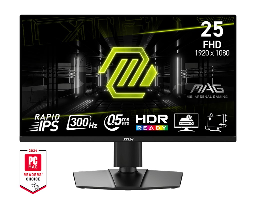 Monitor MAG 255PXF - Czarny, Bezramkowy, Gaming — zdjęcie 1 z 5