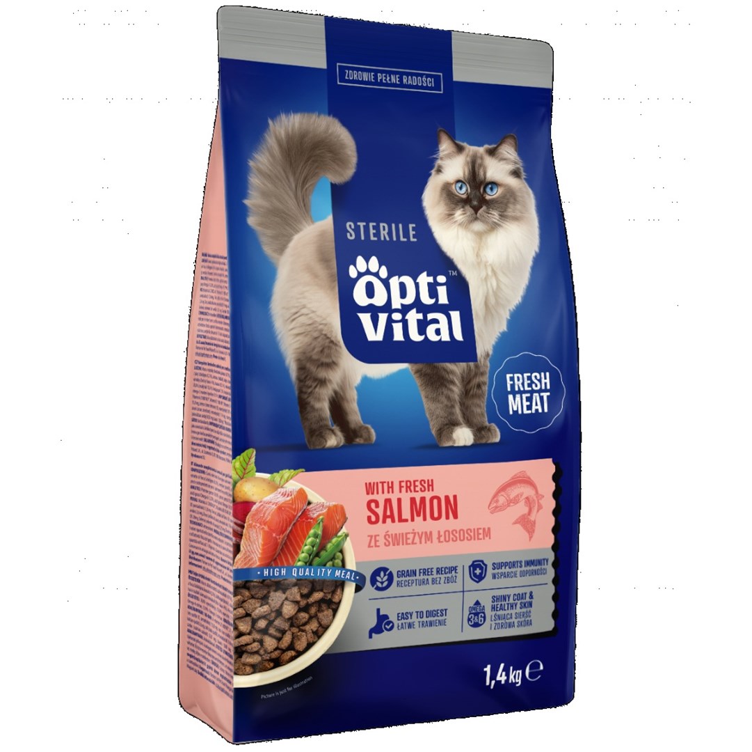 OptiVital Steril - Karma Sucha dla Sterylizowanych Kotów 1,4 kg