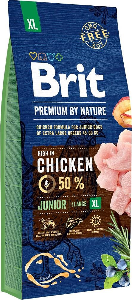 BRIT PREMIUM BY NATURE Junior XL - Sucha Karma 15 kg