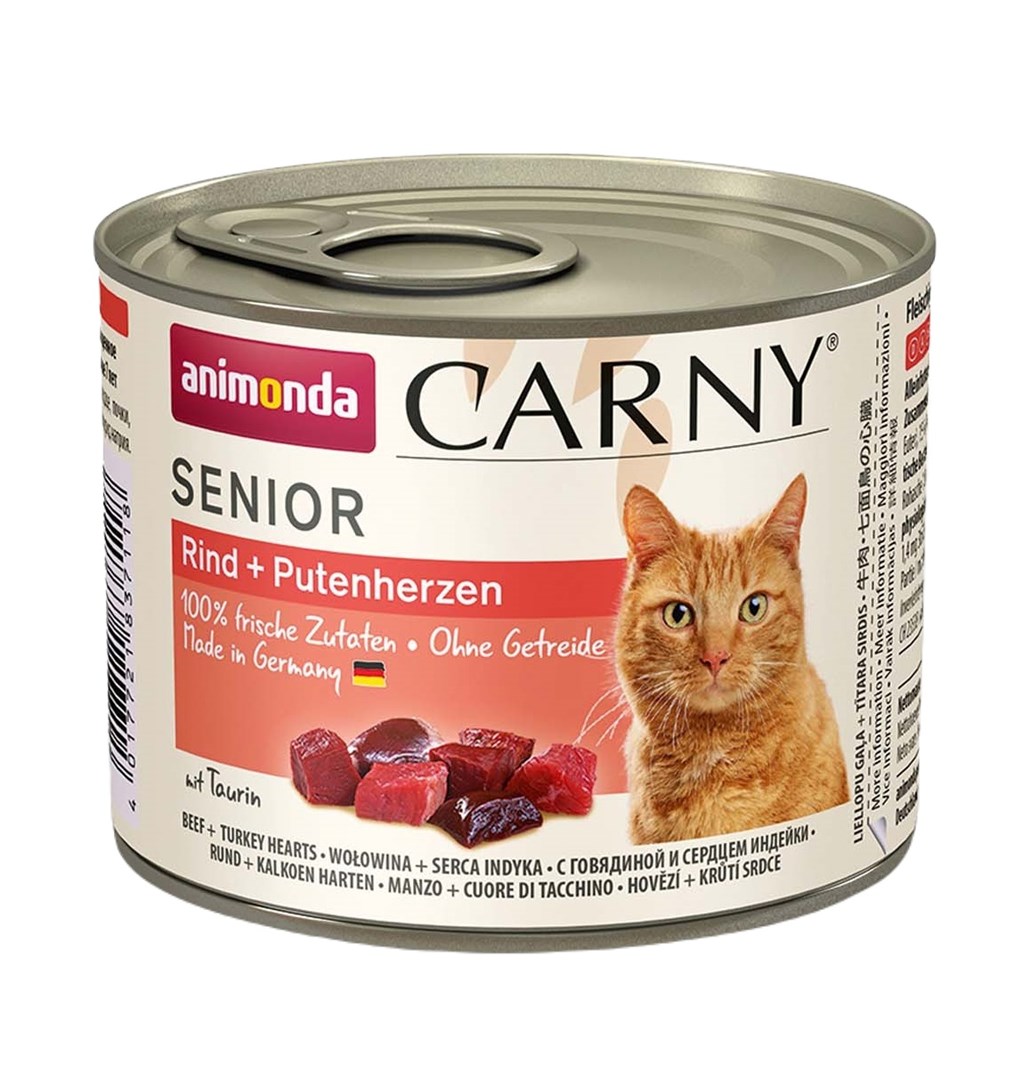 ANIMONDA Carny Senior wołowina i serca indyka 200g