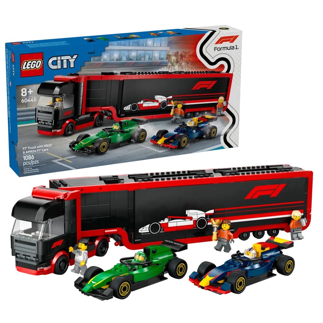 LEGO City 60445 - F1 Ciężarówka z bolidami RB20 i AMR24 — zdjęcie 1 z 8