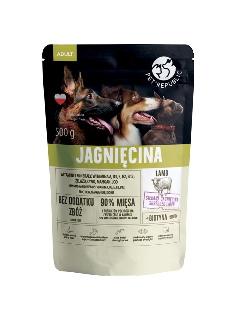 PetRepublic karma mokra z jagnięciną 500 g