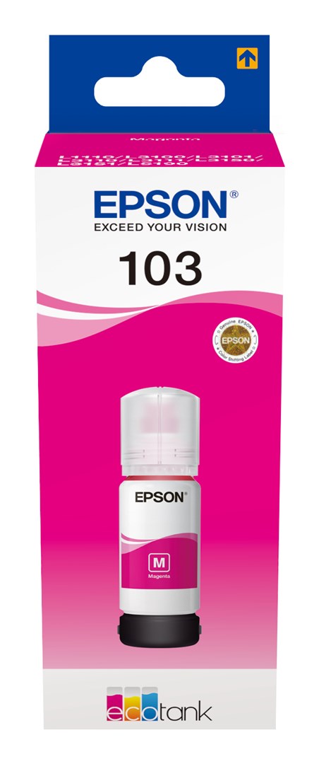 Tusz Epson C13T00S34A, 65 ml, czerwony