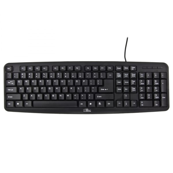 Klawiatura TITANUM TK102 (PS/2; US; czarna) — zdjęcie 1 z 5