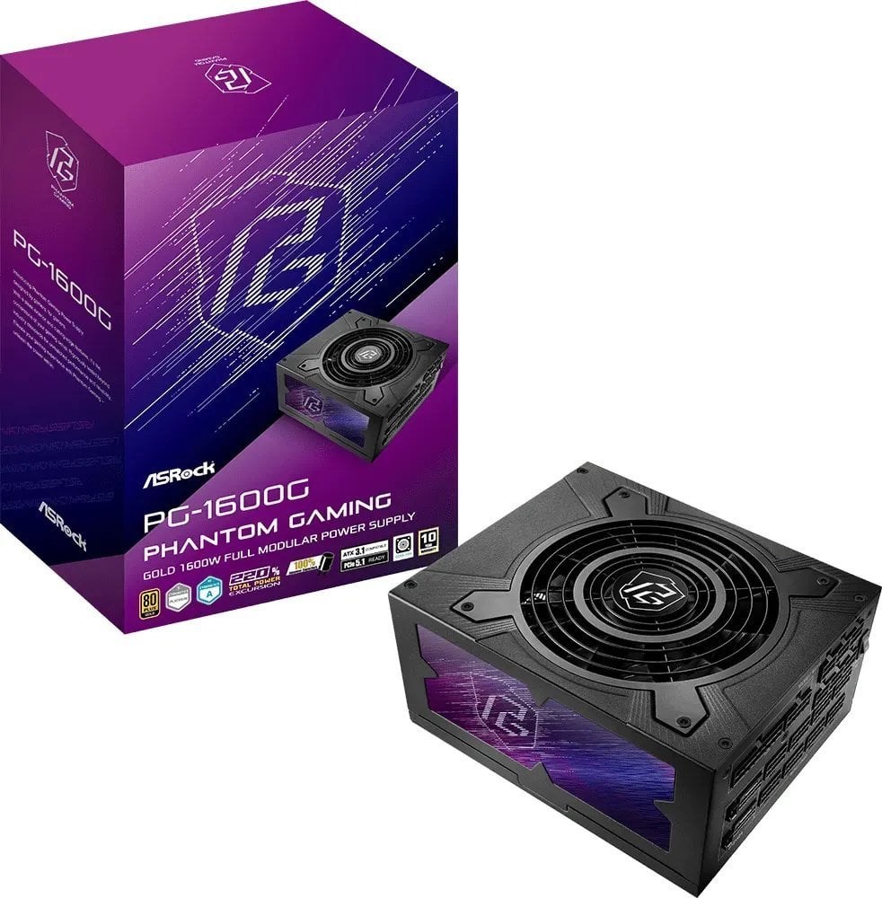 Zasilacz ASRock PHANTOM GAMING 1600W 80 Plus Gold — zdjęcie 1 z 7